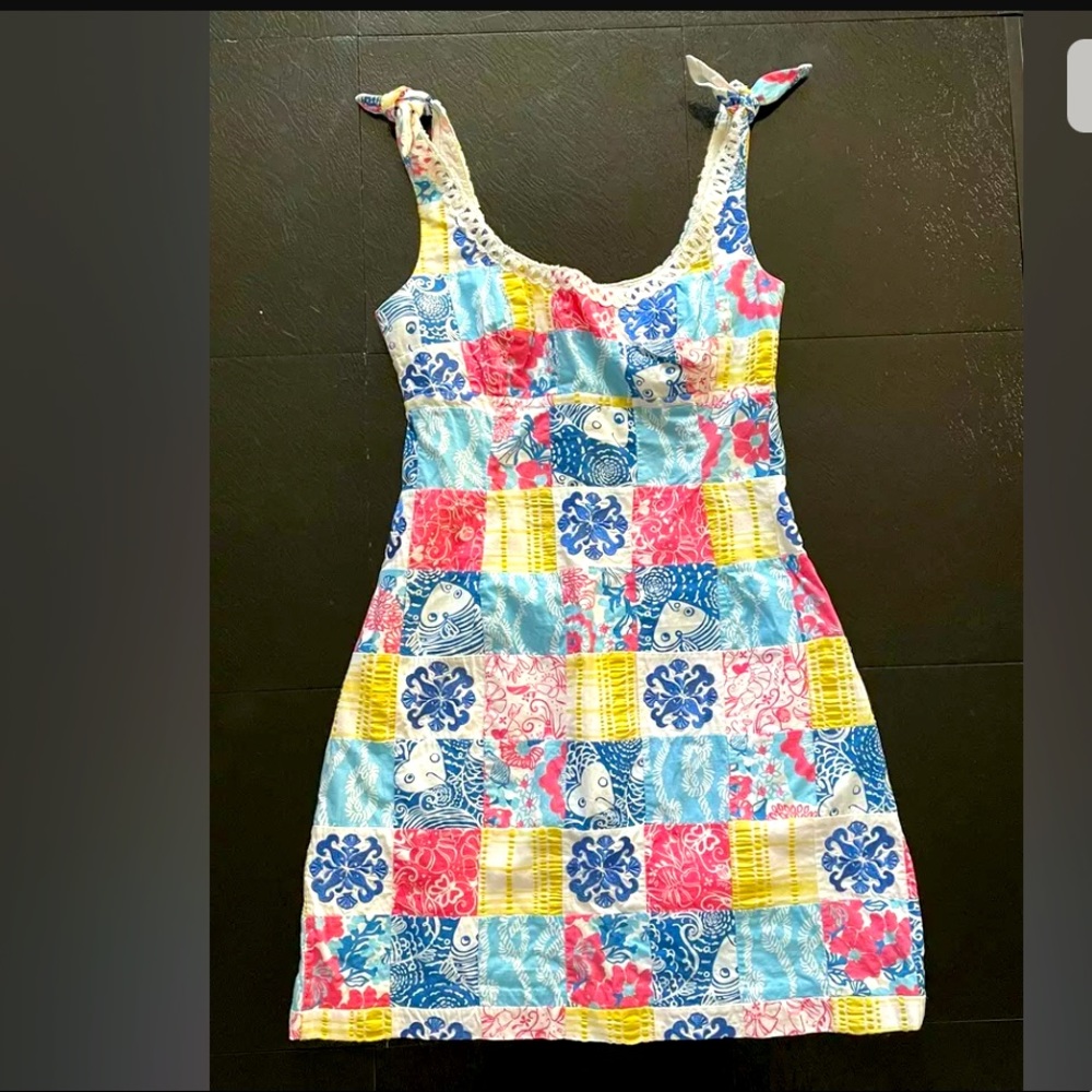 Lilly Pulitzer Blayne Patchwork Casa Marina dress sz 2